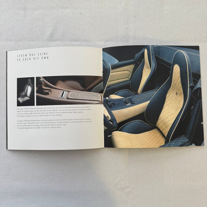 Wiesmann Roadster Sports Car Sales Brochure Catalog Advertising