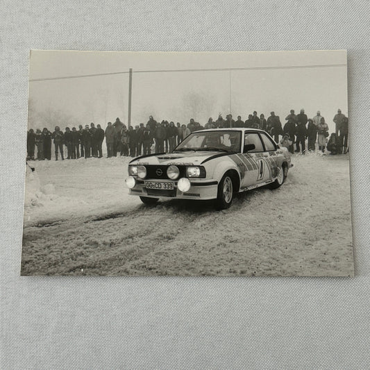1980 Rallye Monte Carlo Press Photo Photograph DPPI Opel Ascona Rally Car