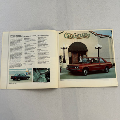 1984 Renault Alliance Car Sales Brochure Catalog Advertising Limited L DL
