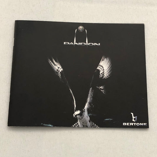 Alfa Romeo Pandion Bertone Concept Car Prototype Sales Brochure Catalog