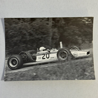 Vintage Racing Photo Photograph John Surtees Honda Car 1968 Belgian Grand Prix