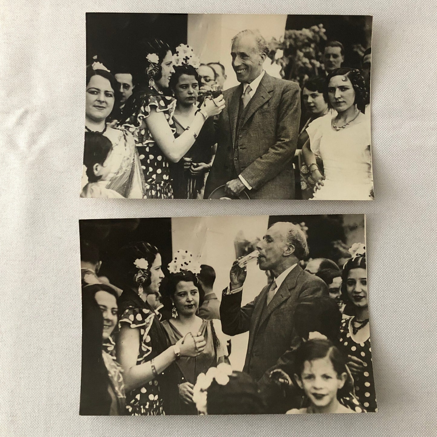Vintage Press Photo Photograph Spain Feast of Seville President Women 1933 Lot 2