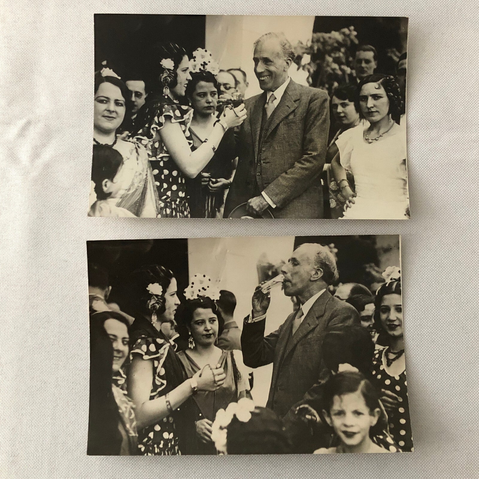 Vintage Press Photo Photograph Spain Feast of Seville President Women 1933 Lot 2