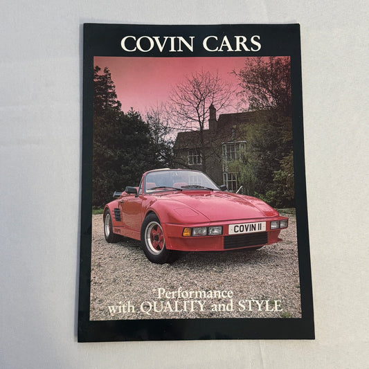 Vintage Covin Cars Porsche 911 and Slantnose Replica Kit Car Brochure Catalog