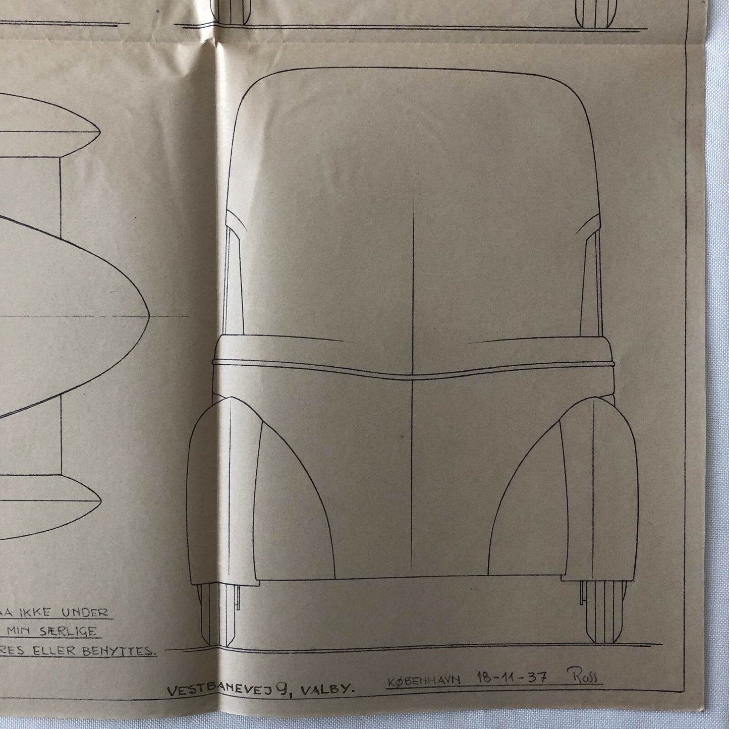 1937 Coachbuilder Truck Design Blueprint Rendering Blue Print Panel Van Dodge 