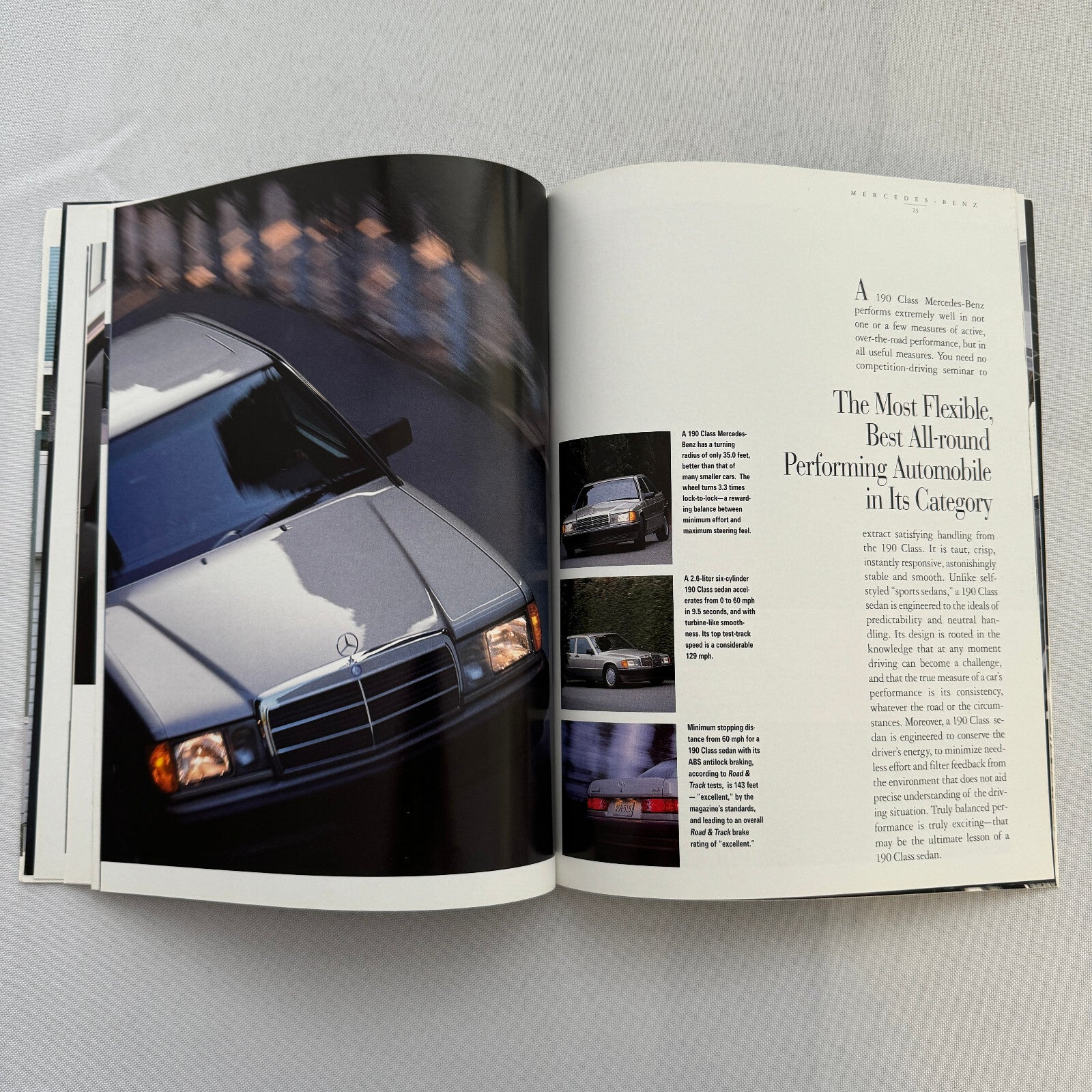 1990 Mercedes Benz 190 Class Car Sales Brochure Catalog Advertising Vintage