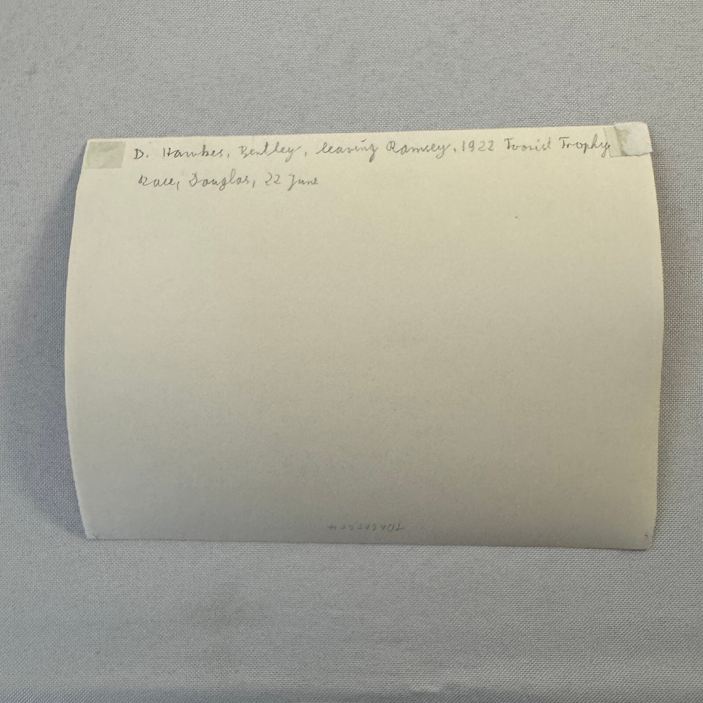 1922 Tourist Trophy TT Race Racing Photo Photograph Vintage WD Hawkes Bentley