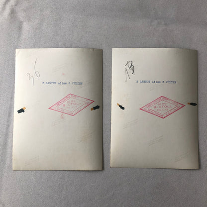 Circus Bicycle Unicycle Act 3 Santus 3 Julien Vintage Photo Photograph Lot 2x