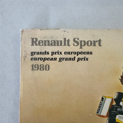 1980 Renault Sport Racing Team Press Kit Rene Arnoux JP Jabouille