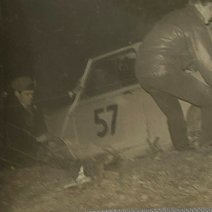 Vintage MINI Racing Car Photo Photograph Print - Rally Rallye Car ? 