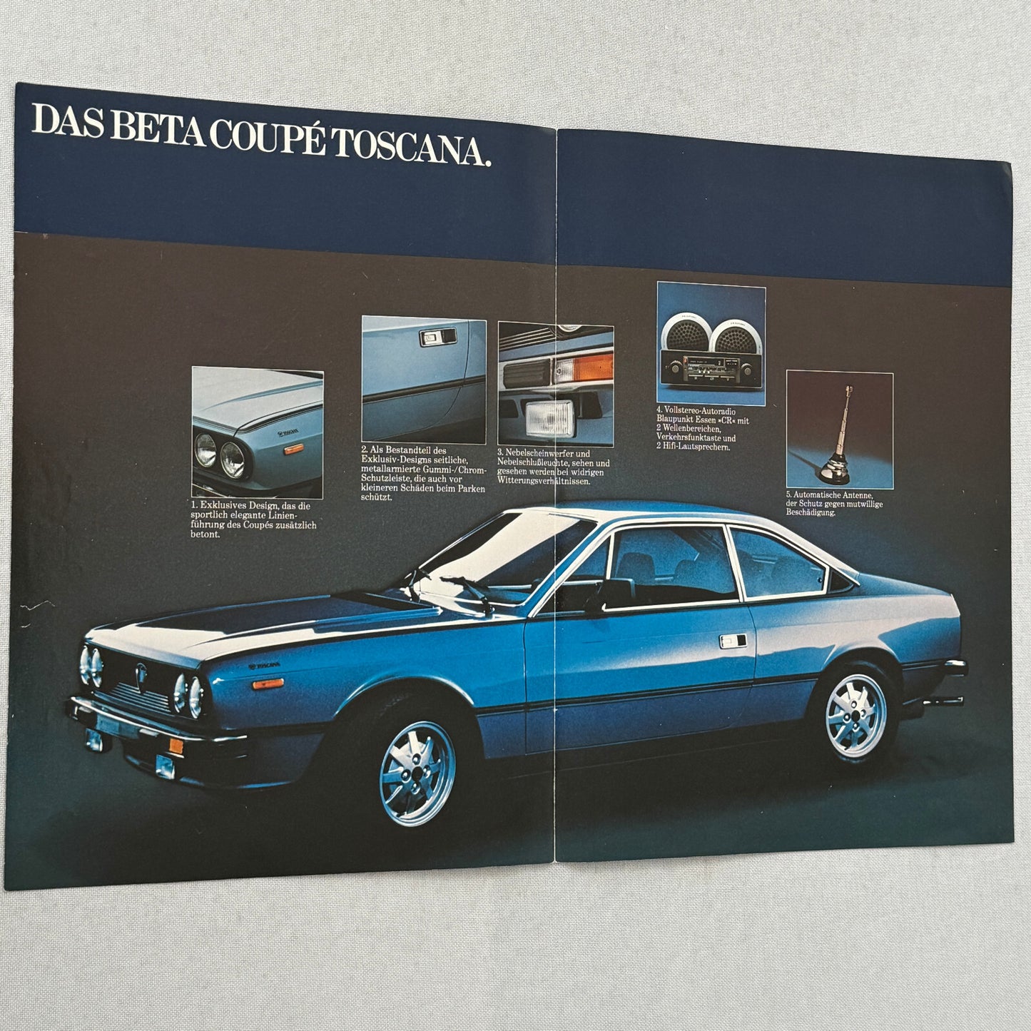 Lancia Beta Coupe Car Sales Brochure Catalog German Text