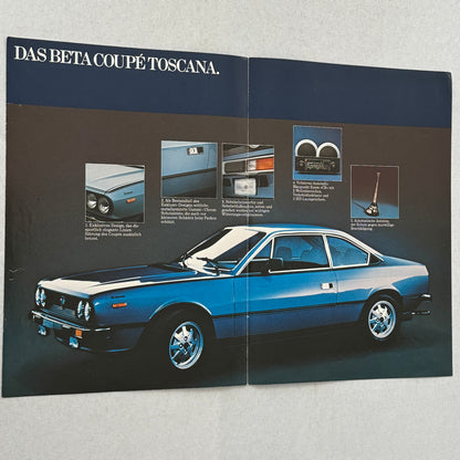 Lancia Beta Coupe Car Sales Brochure Catalog German Text