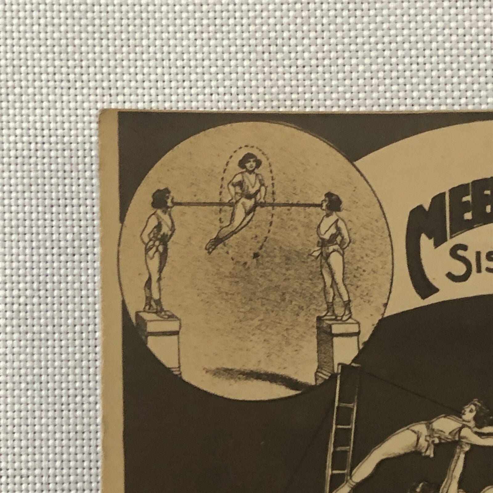 Circus Performer Postcard Post Card Acrobat Act 5 Meerwald Sisters