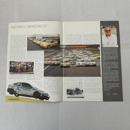 Renault Sport Racing Brochure GERMAN TEXT Renault Megane Cup Sport Spider +