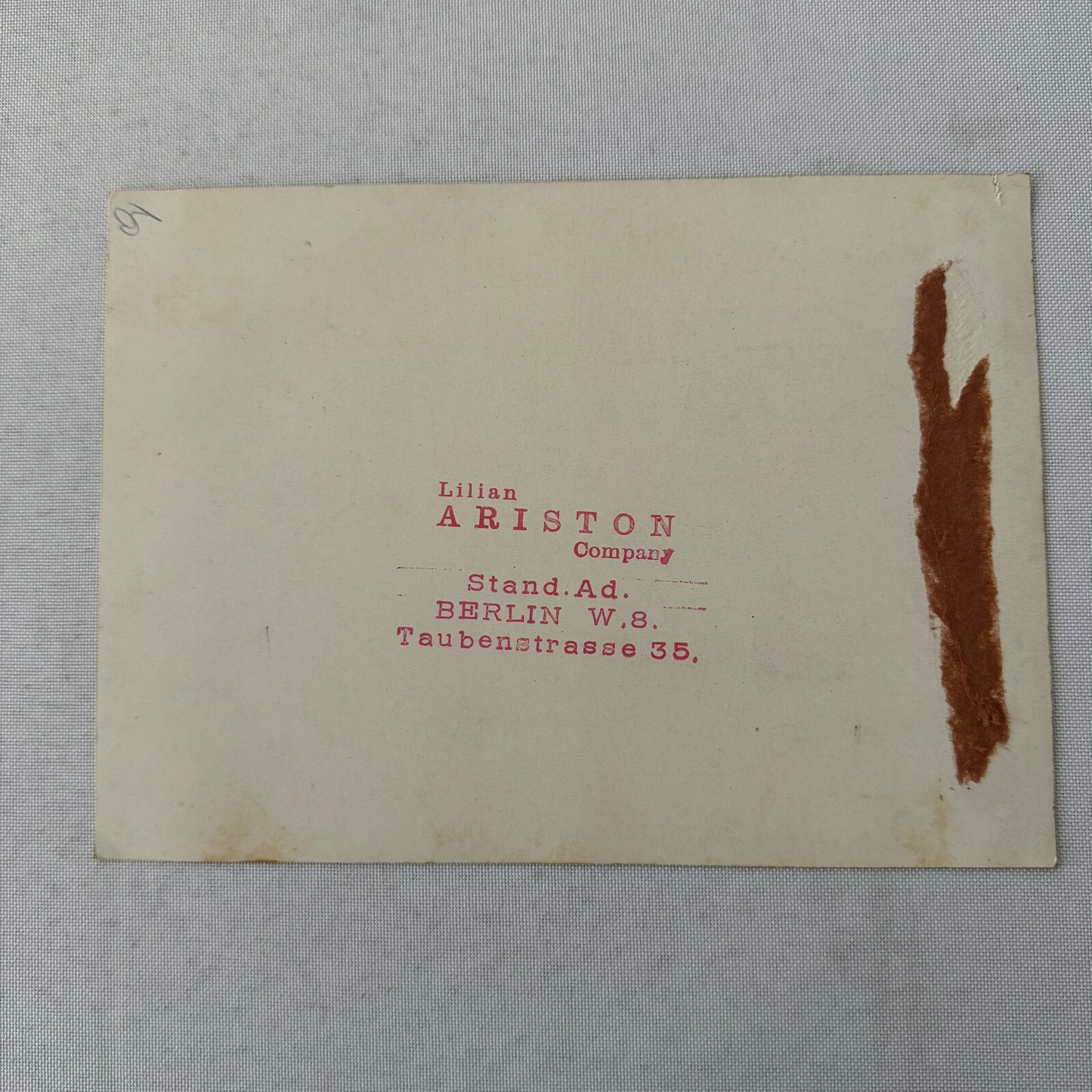 Vintage Circus Acrobat Balancing Act Postcard Post Card Lilian Ariston Company