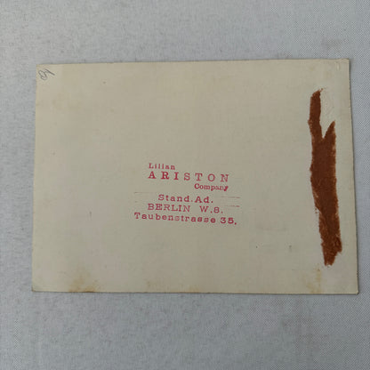 Vintage Circus Acrobat Balancing Act Postcard Post Card Lilian Ariston Company