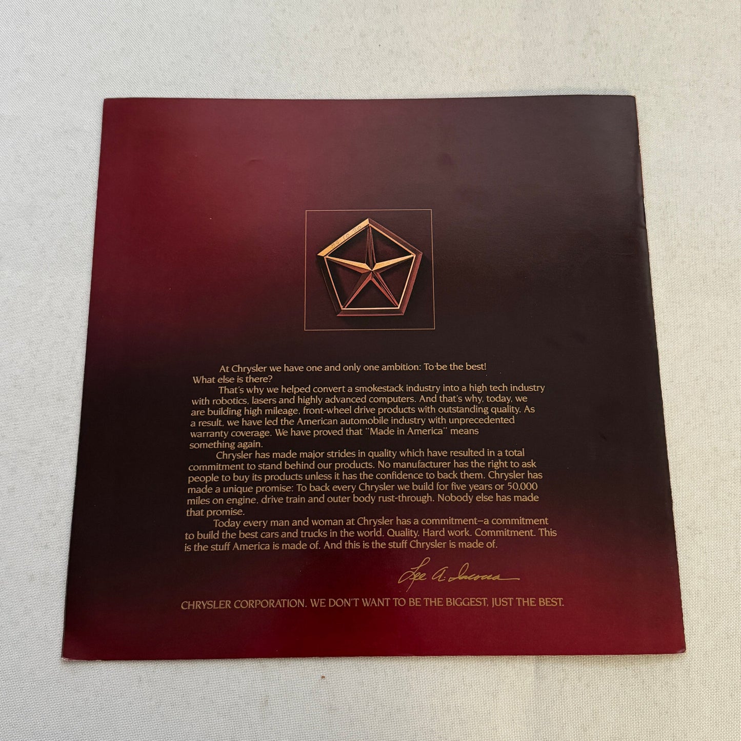 1986 Chrysler Laser Sports Car Sales Brochure Catalog Advertising XE