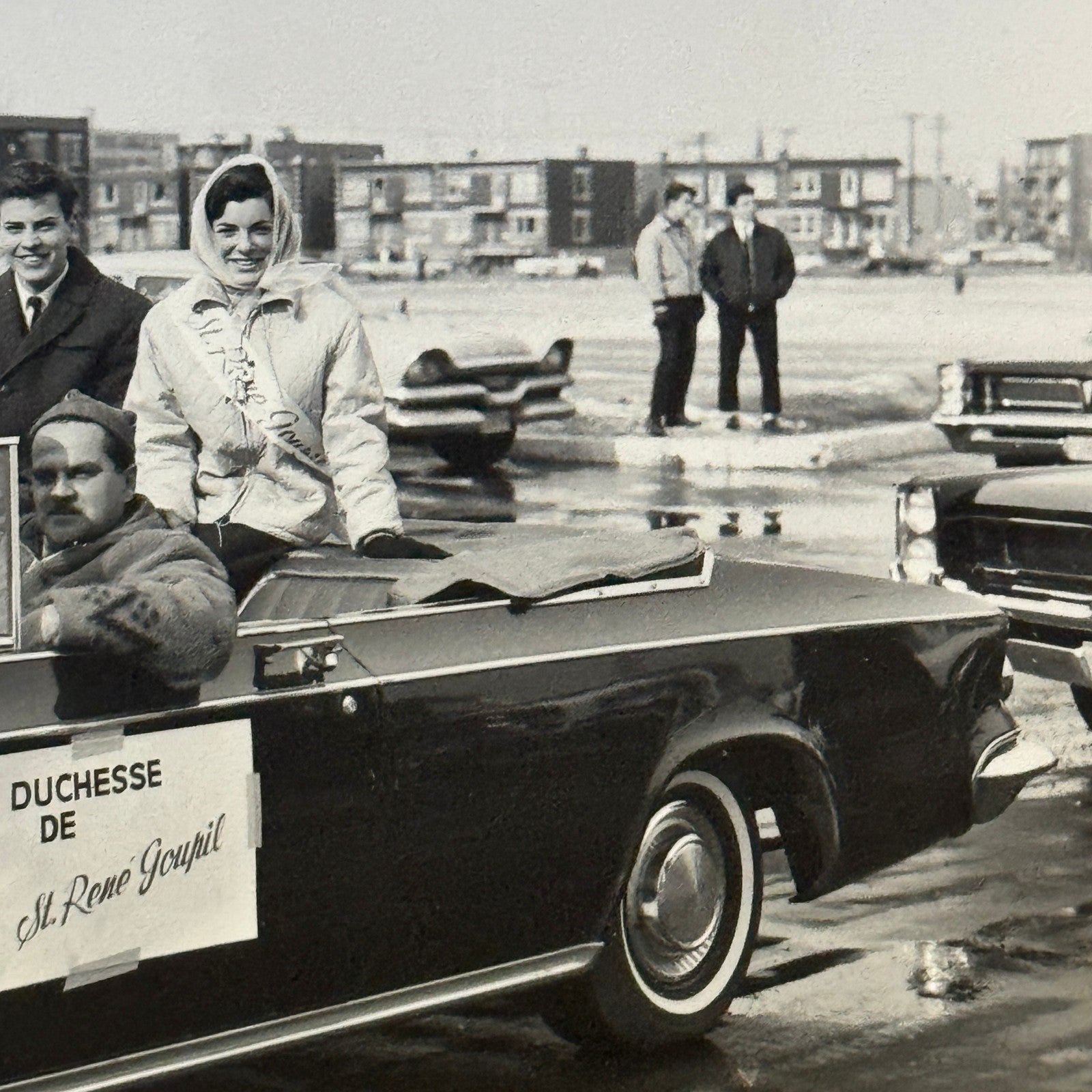 Vintage Parade Car Photo Photograph Print Quebec Canada