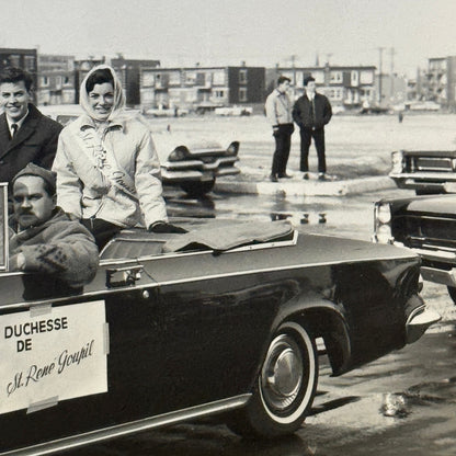 Vintage Parade Car Photo Photograph Print Quebec Canada