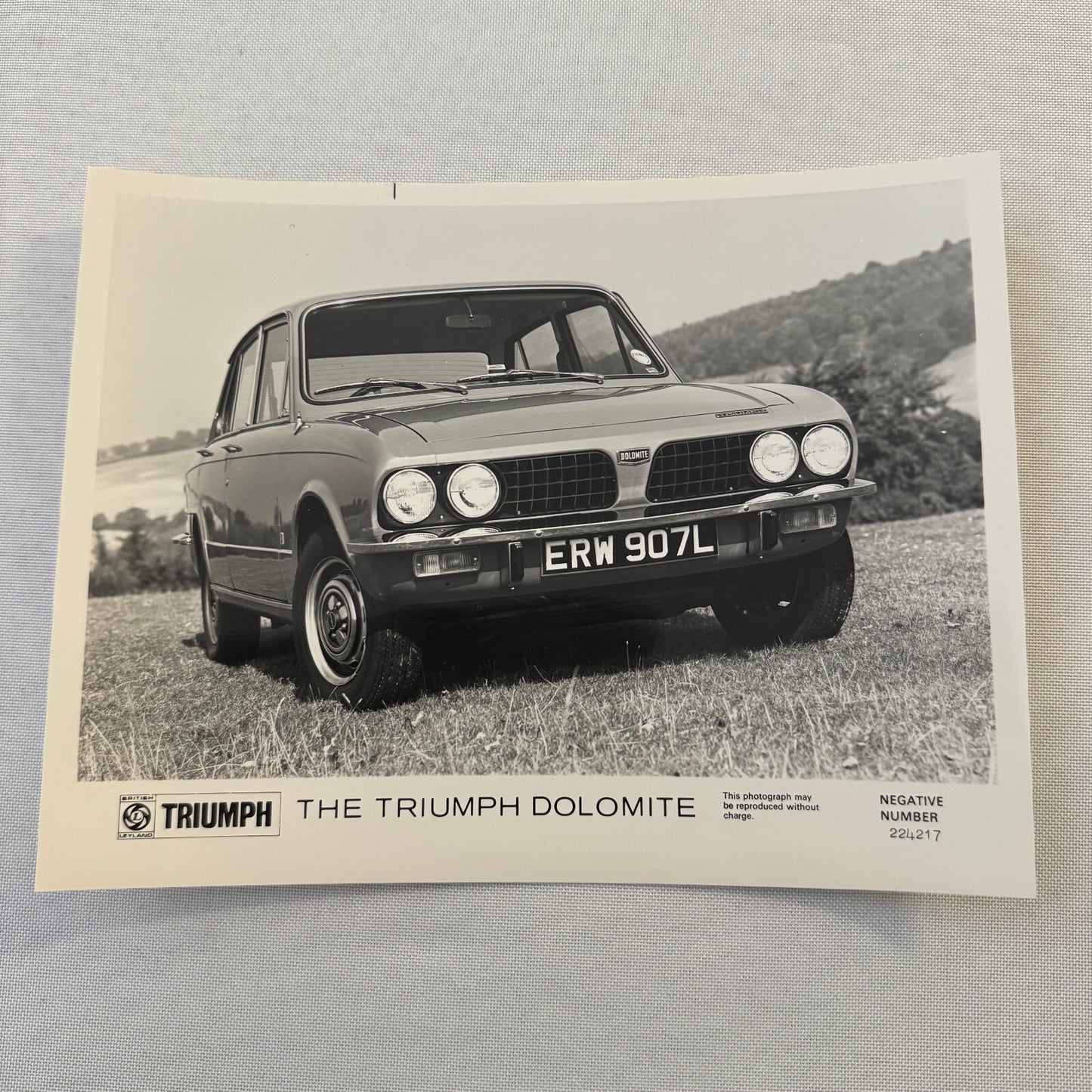 Triumph Dolomite Car Factory Press Photo Photograph Print 1973