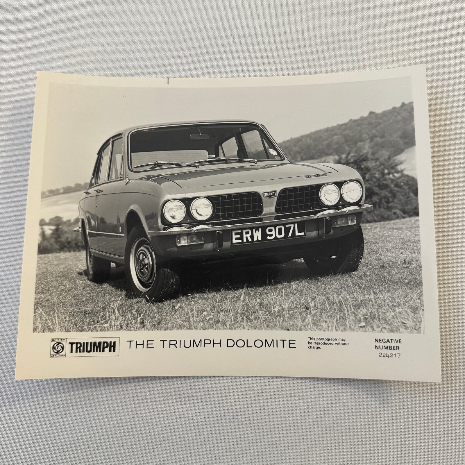 Triumph Dolomite Car Factory Press Photo Photograph Print 1973