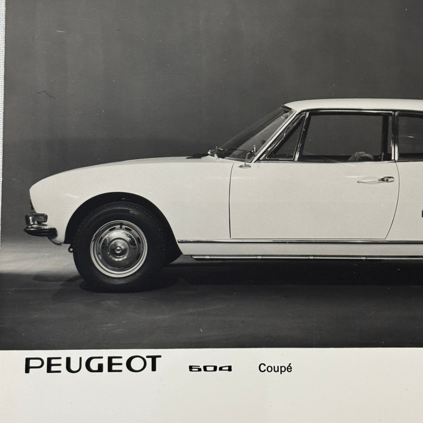 1970 Peugeot 504 Coupe Factory Press Photo Photograph Vintage