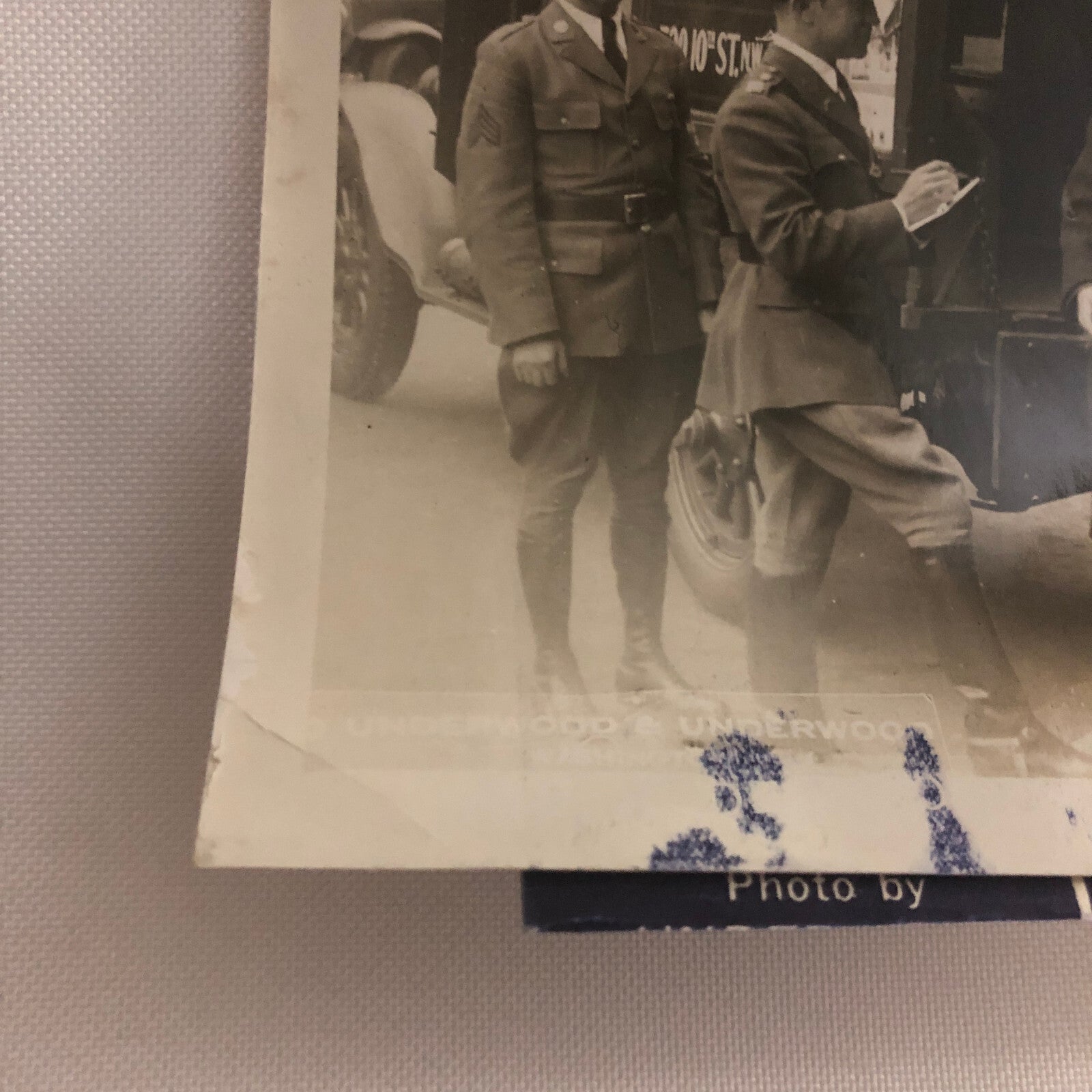 Military Photo Photograph Army Recruiting Truck 1933 Underwood & Underwood Photo