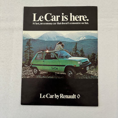Renault LeCar Car Sales Brochure Catalog Vintage Advertising Canadian