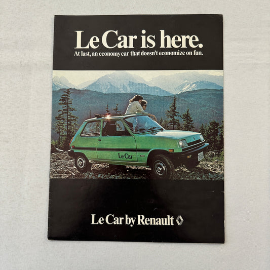 Renault LeCar Car Sales Brochure Catalog Vintage Advertising Canadian