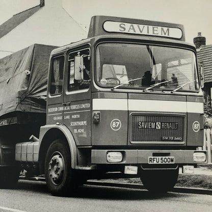 Vintage Saviem Renault SM 32 240 Sleeper Cab Truck Photo Photograph 