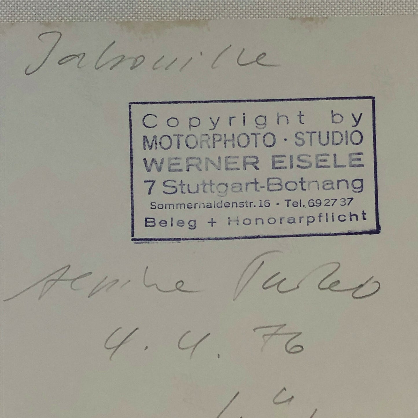 Vintage Racing Photo Photograph 1976 300KM Nurburgring Renault Alpine A442 Turbo