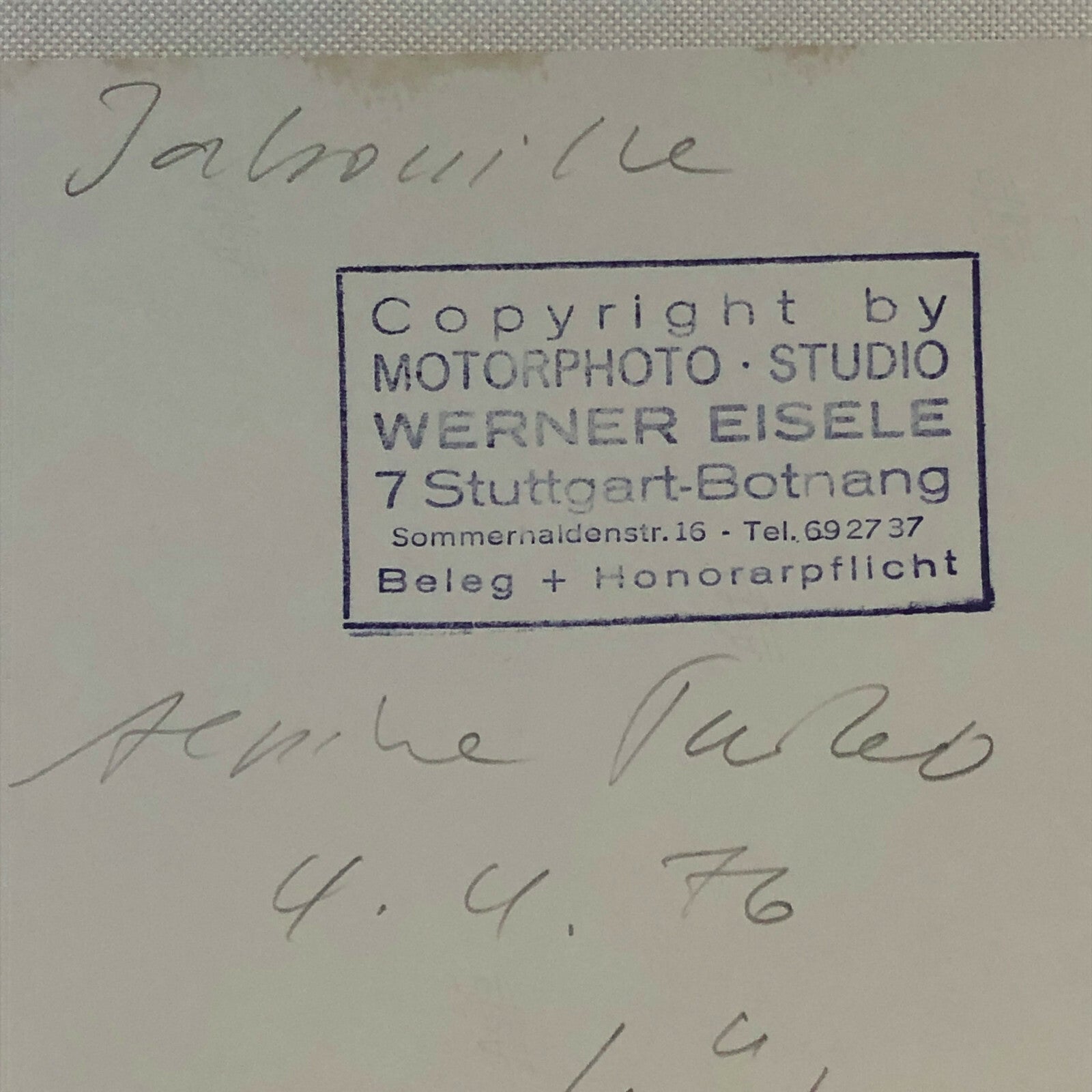 Vintage Racing Photo Photograph 1976 300KM Nurburgring Renault Alpine A442 Turbo