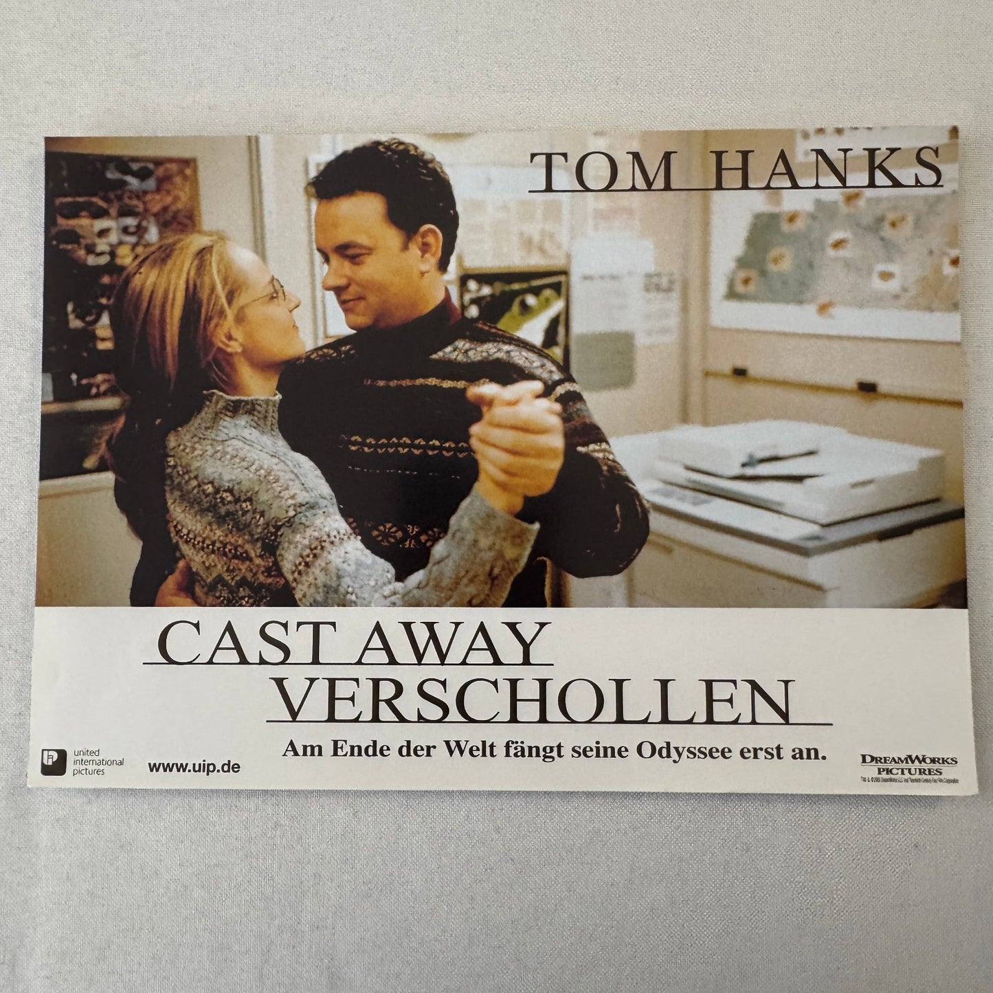 Vintage Movie Lobby Card Poster Lot Cast Away Verschollen GERMAN Tom Hanks