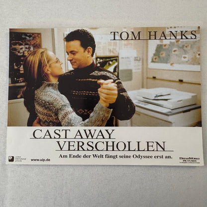 Vintage Movie Lobby Card Poster Lot Cast Away Verschollen GERMAN Tom Hanks