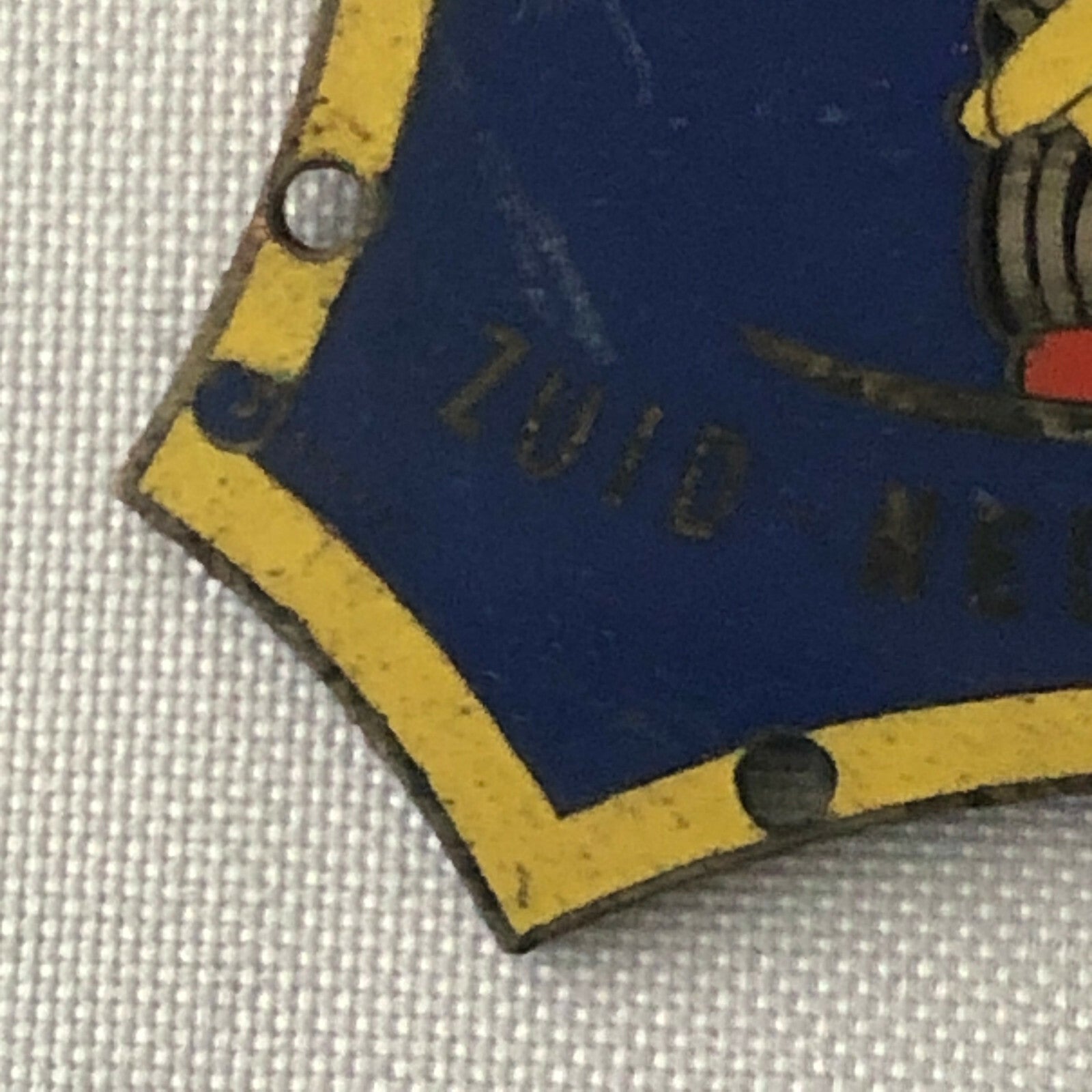 Vintage Dutch Car Club Enamel Rally Rallye Participant Badge Zuid Nederland Rit