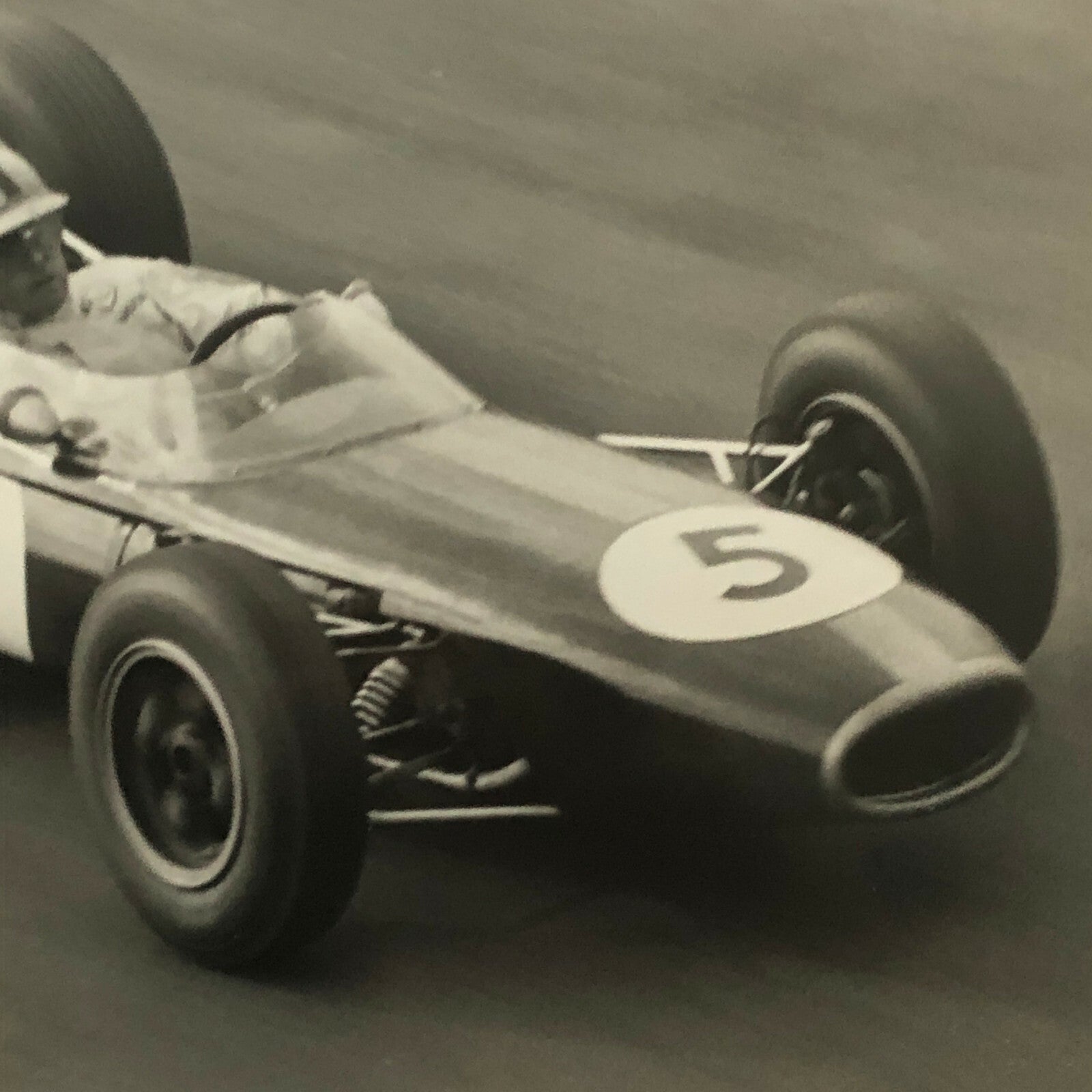 Vintage Racing Car Driver Photo Photograph Print 