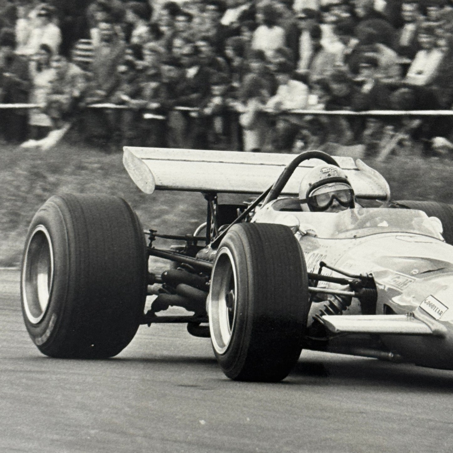 Vintage Racing Photo McLaren 1969 British Grand Prix Bruce McLaren Photograph