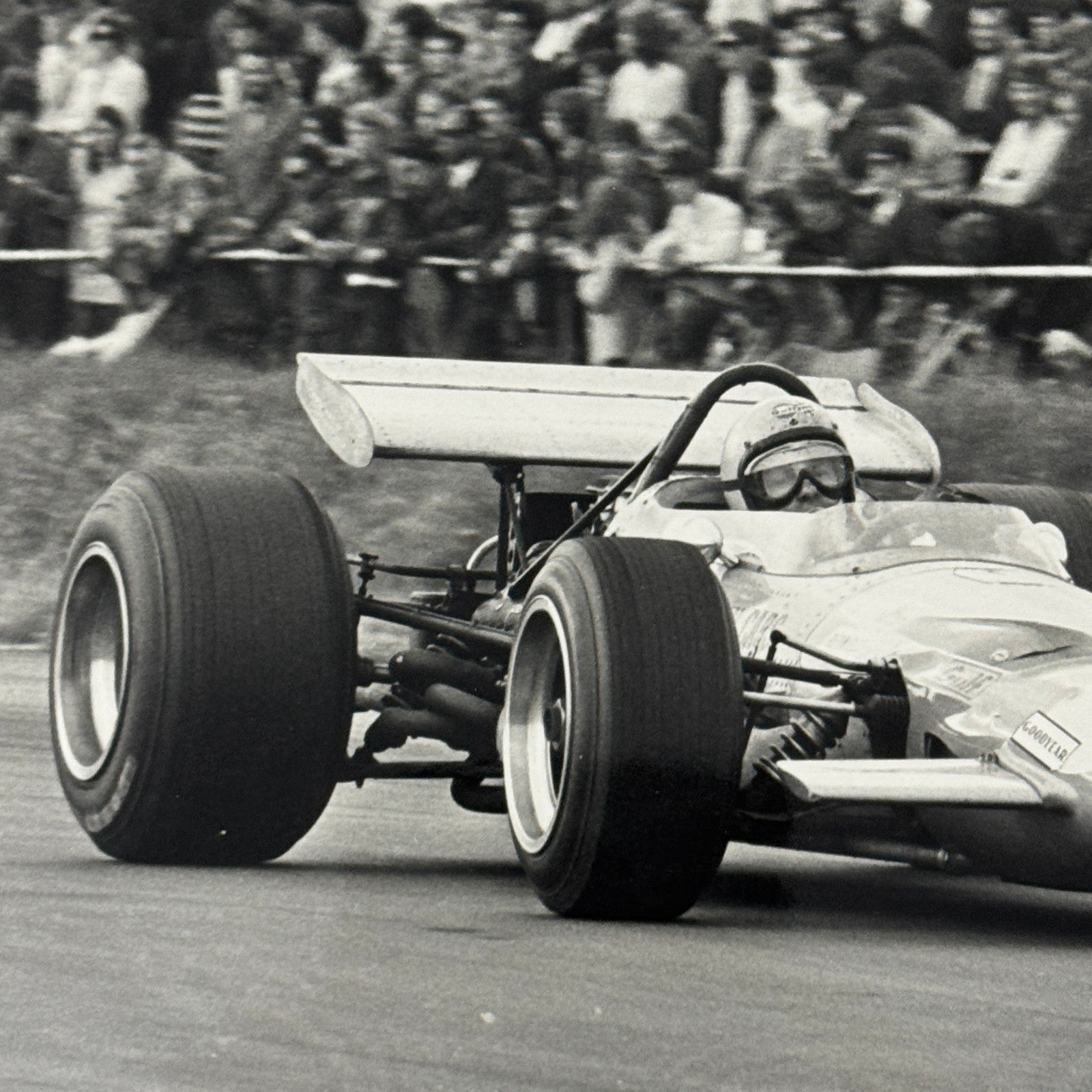 Vintage Racing Photo McLaren 1969 British Grand Prix Bruce McLaren Photograph