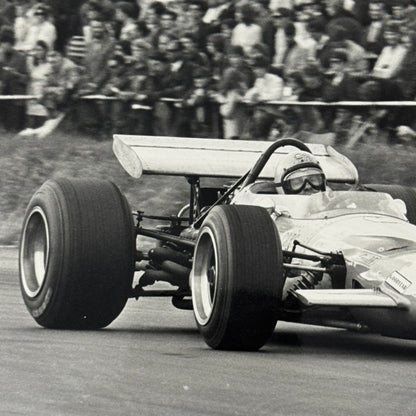 Vintage Racing Photo McLaren 1969 British Grand Prix Bruce McLaren Photograph