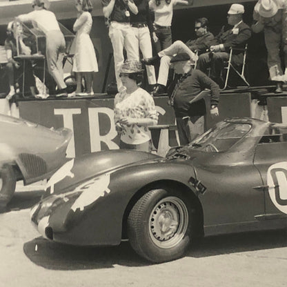 1963 Rover BRM at LeMans Racing Photo Photograph Print Vintage