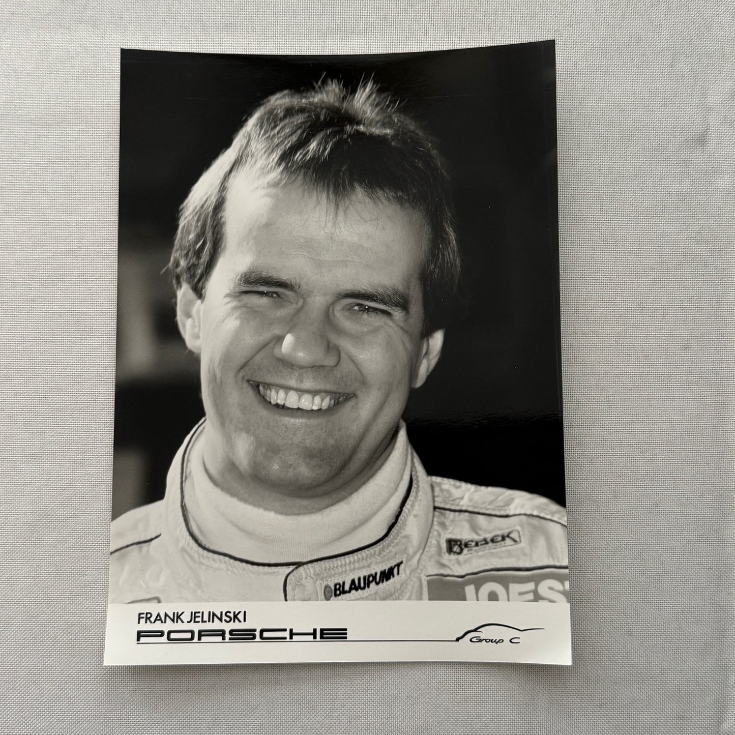 Porsche Racing Driver Frank Jelinski Factory Press Photo Photograph