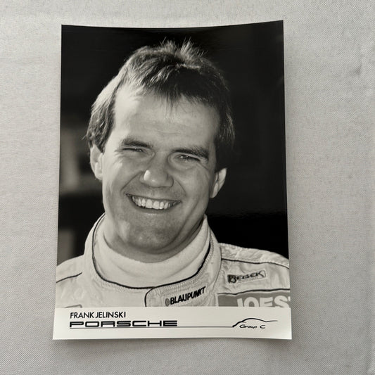 Porsche Racing Driver Frank Jelinski Factory Press Photo Photograph