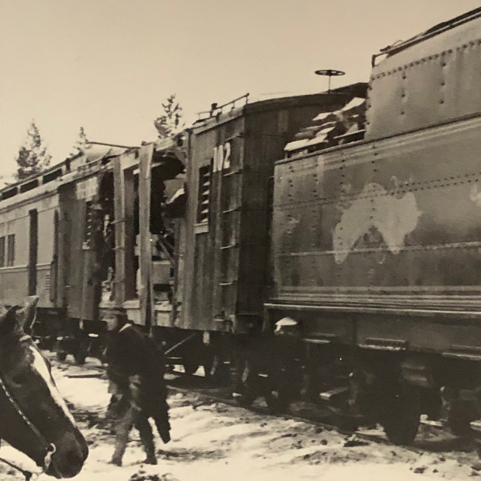 Charles Bronson on Horse Horseback Train Photo Photograph Print Movie Press ?