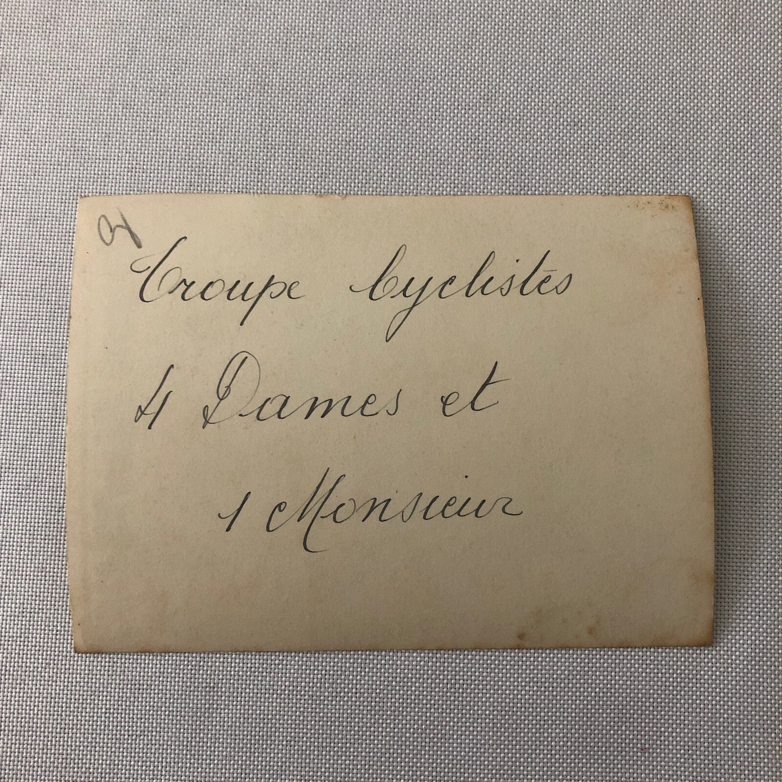 Vintage Circus Balancing Act Bicycle Bike Postcard Post Card Troupe Buntinx