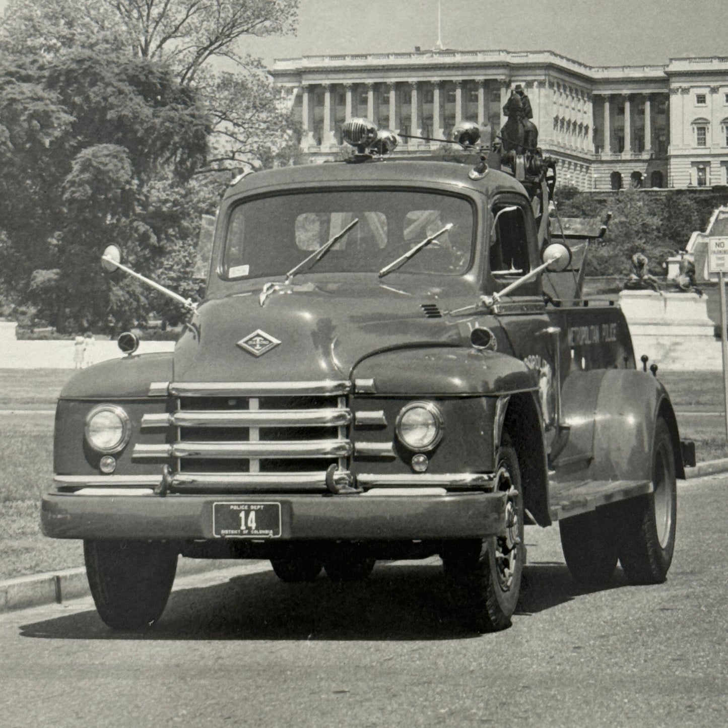 Vintage Diamond T Truck Photo Photograph United States Capitol Building