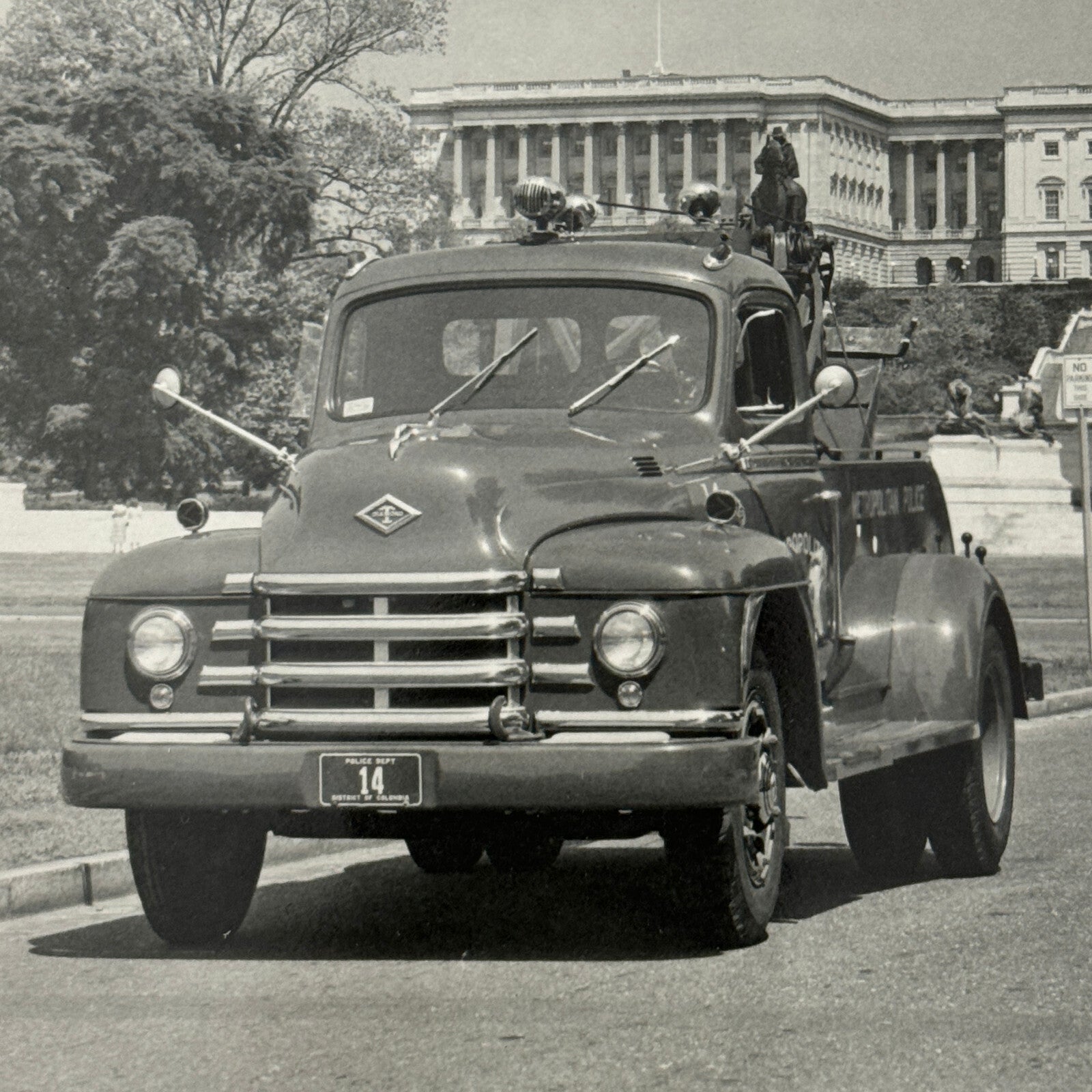 Vintage Diamond T Truck Photo Photograph United States Capitol Building