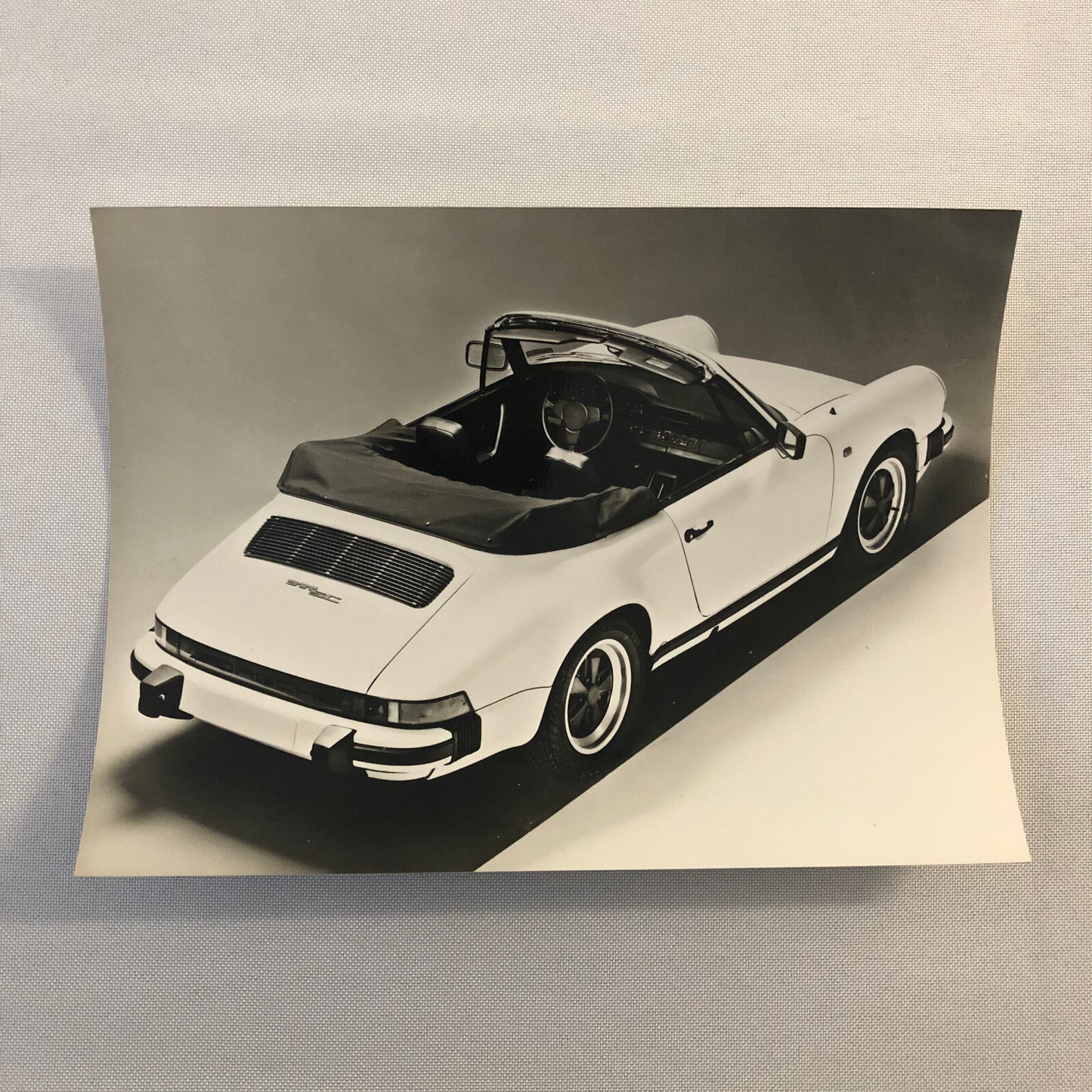 Vintage Porsche 911 SC Cabriolet Convertible Werkfoto Press Photo Photograph