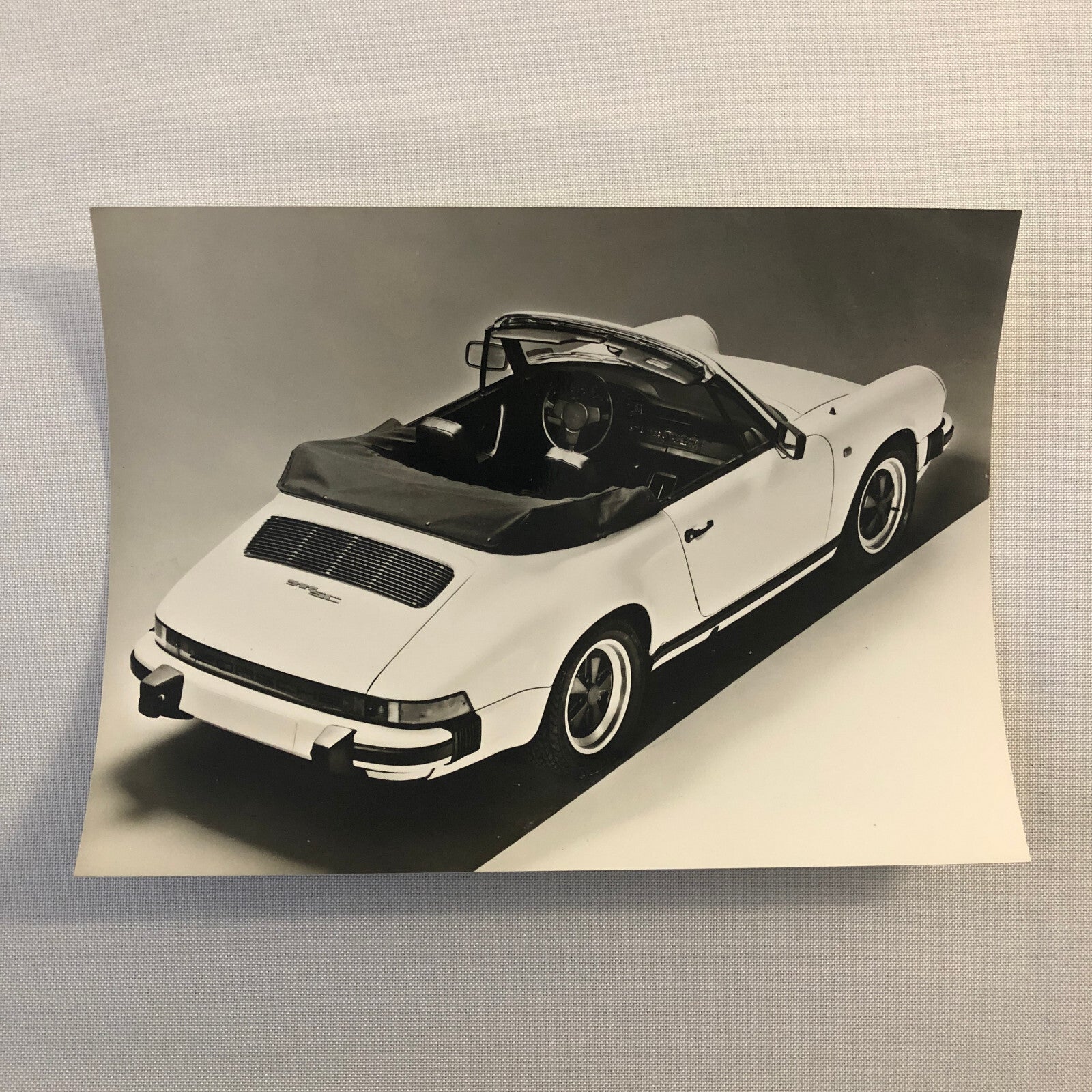 Vintage Porsche 911 SC Cabriolet Convertible Werkfoto Press Photo Photograph