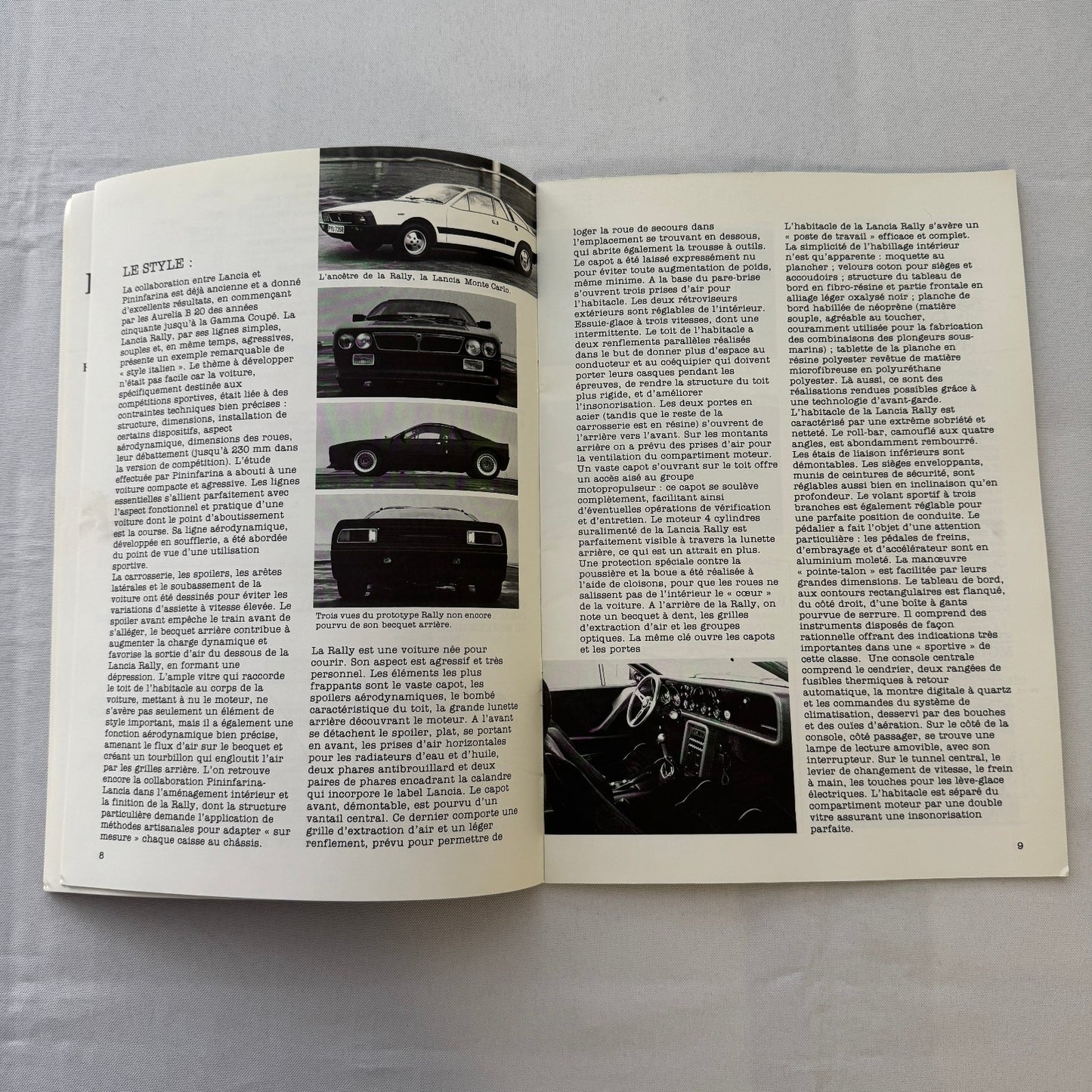 Lancia Rally 037 Rallye Racing Book Dossier Auto Motorsport FRENCH Text