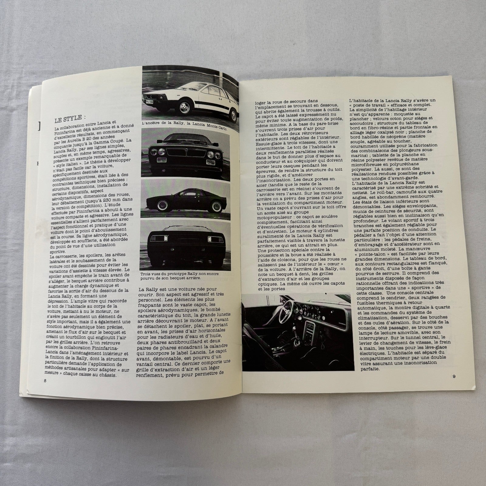 Lancia Rally 037 Rallye Racing Book Dossier Auto Motorsport FRENCH Text